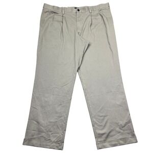 Dockers Easy Khaki Relaxed Fit Pleated Cuffed‎ Comfort Waistband Pants Sz 42"
